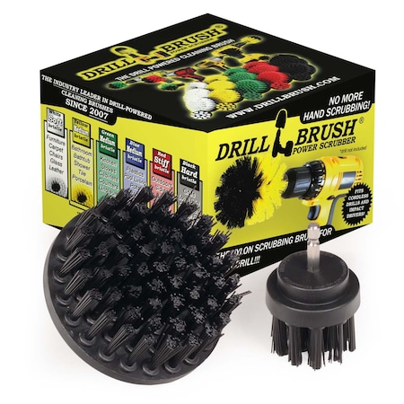 Drill Brush Power Scrubber By Useful Products 4 in W 4 in L Brush, Black K-S-42-QC-DB